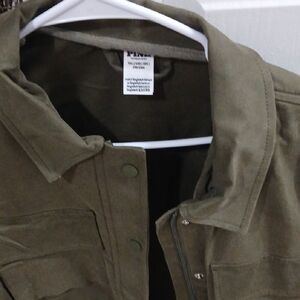 PINK Victoria's Secret Olive Utility Jacket